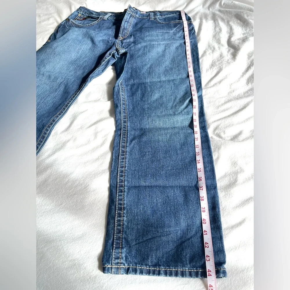 Ariat FR M3 Loose Straight Leg Jeans Men’s 42x32 Blue Frame Resistant Work - Picture 12 of 16